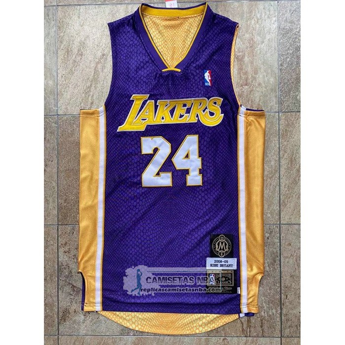 Camiseta Los Angeles Lakers Kobe Bryant Segunda Mitchell & Ness Violeta